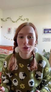 Sheep jumper from @zara 🐑🐏 count how many times I said cute 😂😂#zara  #sheepjumper #zarajumper #fashiontok #farmer #zarahaul #greenjumper  #outfitideas #pompom #pompomearrings