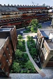 Brooklyn Waterfront Revitalization Landschaftsdesign Landschaftsarchitektur Industriehalle