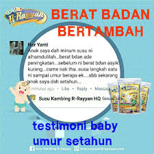 Jom tengok testimony dibawah ya. Testimoni R Rayyan Susu Kambing Kurma Delima