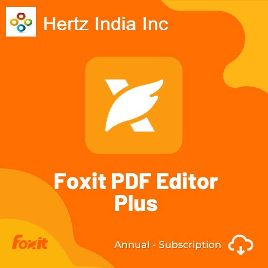 Foxit PDF Editor Plus Annual Software product image