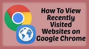 How To View Recently Visited Websites On Google Chrome - Hindi Video | View  Search History On Google - Youtube