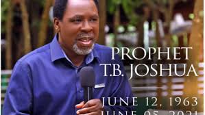 Here are prophet tb joshua's last words: T8uodwwncrfqem