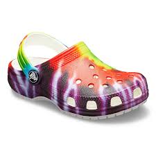 Crocs Classic Tie Dye Graphic Uk Sale Clogs Kids Multicolor