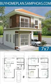Home Design Plan 7x7m With 3 Bedrooms Samphoas Com Small House Design House Plans Home Design Plans
