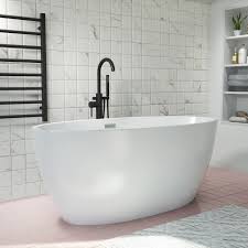 Modern curved design for user comfort. Alvor Freestanding Bath Double Ended 1500 X 720mm Better Bathrooms