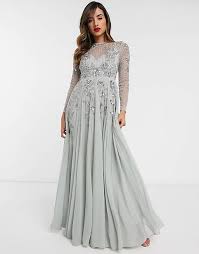 Moda da donna, ballo di fine anno, vestiti dalla spiaggia, vintage, come indossare, bellezza. Asos Design Vestito Da Cerimonia Lungo A Fiori Menta Asos