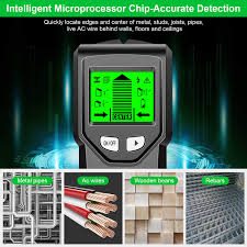 Radiodetection pipe detector radiodetection rd8000 pipe and cable locator underground portable detecte plastic and metal pipe. Stud Finder Wall Scanner 5 In 1stud Detector With Intelligent Microprocessor Chip Hd Lcd Display And Audio Alarm Accurate And Fast Location For The Center And Edge Of Metal Studs Ac Wire
