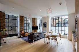 It is connected to the island and made of wood material combined with plumbing. Features Of Industrial Interior Design