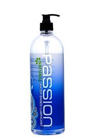 Passion Lubes Natural Water Based Lubricant 34 Fluid Ounce Passion Lubes Water Based Lubricant Water Based Personal Lubricant