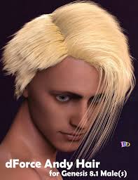 dForce Roxy and Andy Hair For Genesis 8.1