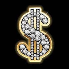 Bling Bling Dollar Symbol In Diamonds Gold Diamond Earrings Bling Diamond Vector