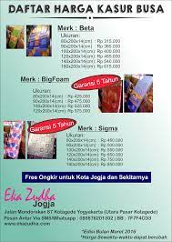 Mau tanya harga kasur busa super 800x200x10 brp dan ongkir jakpustl. Harga Kasur Busa Murah Di Yogyakarta Kasurpet