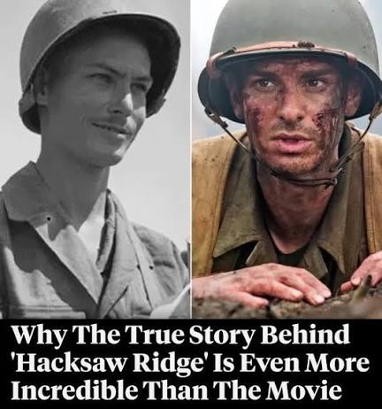 The 2016 film "Hacksaw Ridge" tells the true story of Desmond Doss, the  U.S. Army medic who refused to carry a gun but risked his life to save  dozens of men during