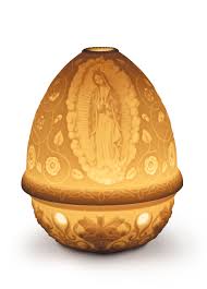 Tengo 5 veladoras de oa virgen de guadalupe! Our Lady Of Guadalupe Lithophane Lladro Usa