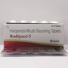 Haloperidol is the first of the butyrophenone series of major antipsychotics. Psychocare Medicine Grade Haloperidol 5mg Tablets Radipace 5 Pack Size 20x10 Rs 540 Box Id 20518431997