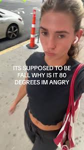 Genuinely so over it because were gonna go from 80 degrees to 20 ao qu...