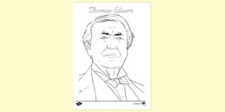 Select from 35919 printable crafts of cartoons, nature, animals, bible and many more. Free Thomas Edison Colouring Sheet Teacher Made