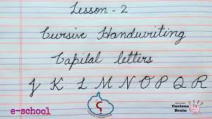 If you would like to practice your cursive handwriting skills, you can practice using any number of worksheets. Cursive Handwriting Method For Capital Letters Lesson 2 Alphabets From J To R Step By Step Youtube