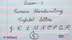 From a to the mysterious cursive z, kids get the extra guidance they need to master their letters. Cursive Handwriting Method For Capital Letters Lesson 2 Alphabets From J To R Step By Step Youtube