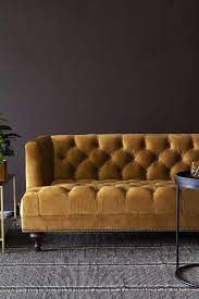 Ochre Gold Velvet Chesterfield Sofa From Rockett St George Gold Sofa Velvet Chesterfield Sofa Chesterfield Sofa Living Room