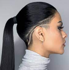 The 50 Coolest Shaved Hairstyles for Women - Hair Adviser | Shaved side  hairstyles, Undercut long hair, Shaved side haircut