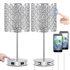 Buy the best and latest nightstand lamps on banggood.com offer the quality nightstand lamps on sale with worldwide free shipping. Buy Touch Usb Crystal Lamp Sliver Crystal Lamp Set Of 2 With Bulbs Bedside Lamps With Dual Usb Ports And 3 Way Dimmable Touch Nightstand Lamp Desk Light For Bedroom Living Room Included