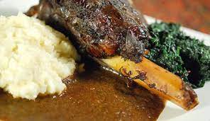 Braised Venison Shanks Or Lamb Venison Recipes Cooking Venison Steaks Venison Shank Recipe