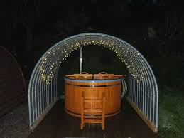 Hot Tub And Fairy Lights Picture Of Gorsebank Camping Village Dalbeattie Tripadvisor