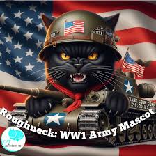 Roughneck: WW1 Black Cat Army Mascot | Cat Wisdom 101