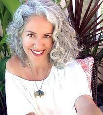 Sara Sophia Eisenman Natural Beauty Silver Hair Self Love Holistic Healing Nutrit Short Curly Hairstyles For Women Grey Curly Hair Gorgeous Gray Hair