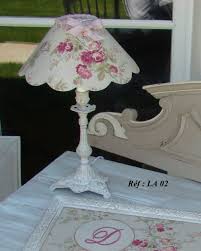 La 02 Lampe Shabby Lampes Shabby Chic Abat Jour Lampes Antiques