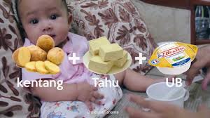 Contoh menu mpasi bayi 6 bulan yang bisa anda buat yakni nasi tim campur sawi. Resep Mpasi Kentang Tahu Untuk Bayi Youtube