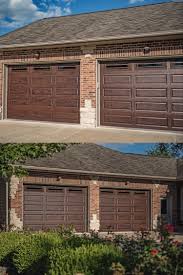 Raised Panel Garage Doors In Walnut Accents Woodtones In 2020 Garage Door Colors Bohemian Interior Design Garage Door Panels