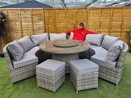 We also have a comprehensive selection of sleeper sofas as well. Large Curved Rattan Sofa Set With Lazy Susan Table 10 Seater