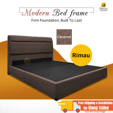 Standard bed sizes chart (in centimeters), us and european sizes. Rimau Modern Bed Frame Sizes King Queen Super Single Single Shopee Malaysia