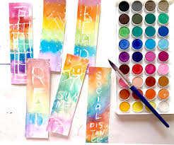 June 25, 2018april 1, 2021, 12. Watercolor Bookmarks Easy Idea That Kids Can Do Video Smiling Colors