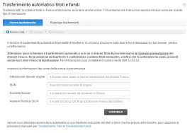 Trasferimento Titoli E Fondi Fineco Bank