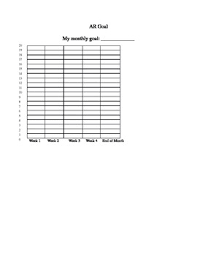 Ar Goal Tracking Chart Www Bedowntowndaytona Com