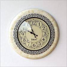 掛け時計 丸 ラウンド 大きい 大きめ モダン シンプル アンティーク ウォールクロック ボーン ebn6632 壁掛け時計 掛け時計 モダンな時計