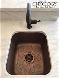 our undermount copper bar sink looks