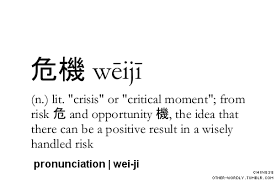 Weiji Chinese Crisis Or Critical Moment Chinese Words Aesthetic Words Word Definitions