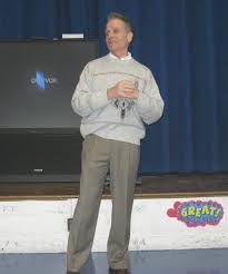 Barry Burbank visits Clarke School
