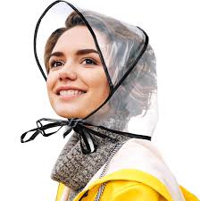 12 Pièces Bonnet de Pluie avec Visière Bonnet Transparent Imperméable pour  Tenue de Jour de Pluie de Femmes Dames (Noir) : Amazon.fr: Mode