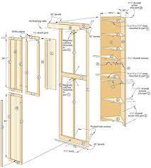 The cabinets are just boxes; Wood Linen Cabinet Plans Blueprints Pdf Diy Download How To Build
