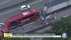 Acidente deixa um morto e seis feridos na Rodovia Fernão Dias