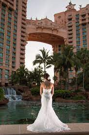 A Gorgeous Dress With An Amazing View Atlantisresort Mermaid Wedding Dress Bahamas Wedding Wedding Dresses