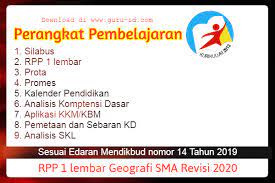 Dibuat sesuai edaran kemendikbud no. Rpp 1 Lembar Geografi Kelas 10 Revisi 2020 Info Pendidikan Terbaru