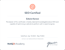 HubSpot Academy SEO Certification