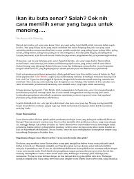 Gambar 13 susunan pancing tonda bahan tali pancing tonda preston (1987) memberikan beberapa pilihan bahan yang dapat digunakan sebagai pancing tonda (tabel 1). Ikan Itu Buta Senar