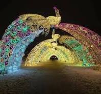 Outdoor Christmas Plaza Decoration LED Giant Star Arch ...
